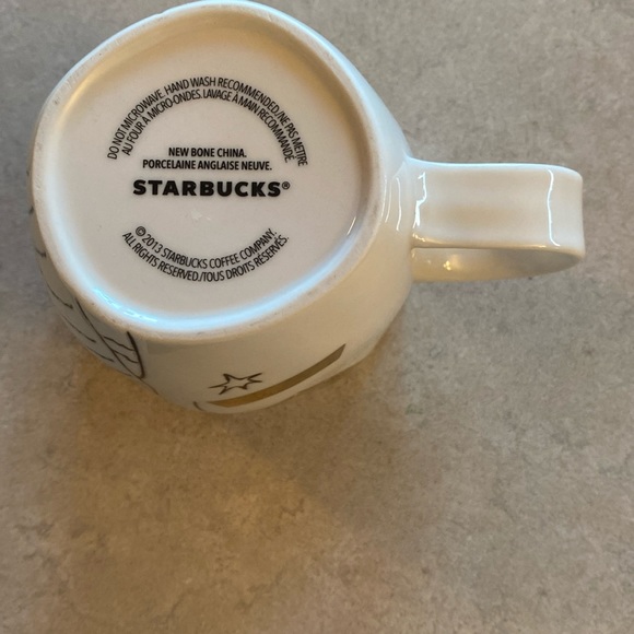 Starbucks Mermaid Mug 2013 Bone China Exc Shape - Picture 5 of 9